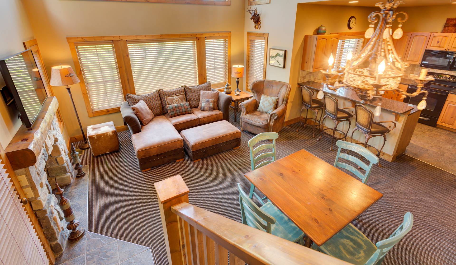 Creekside living area