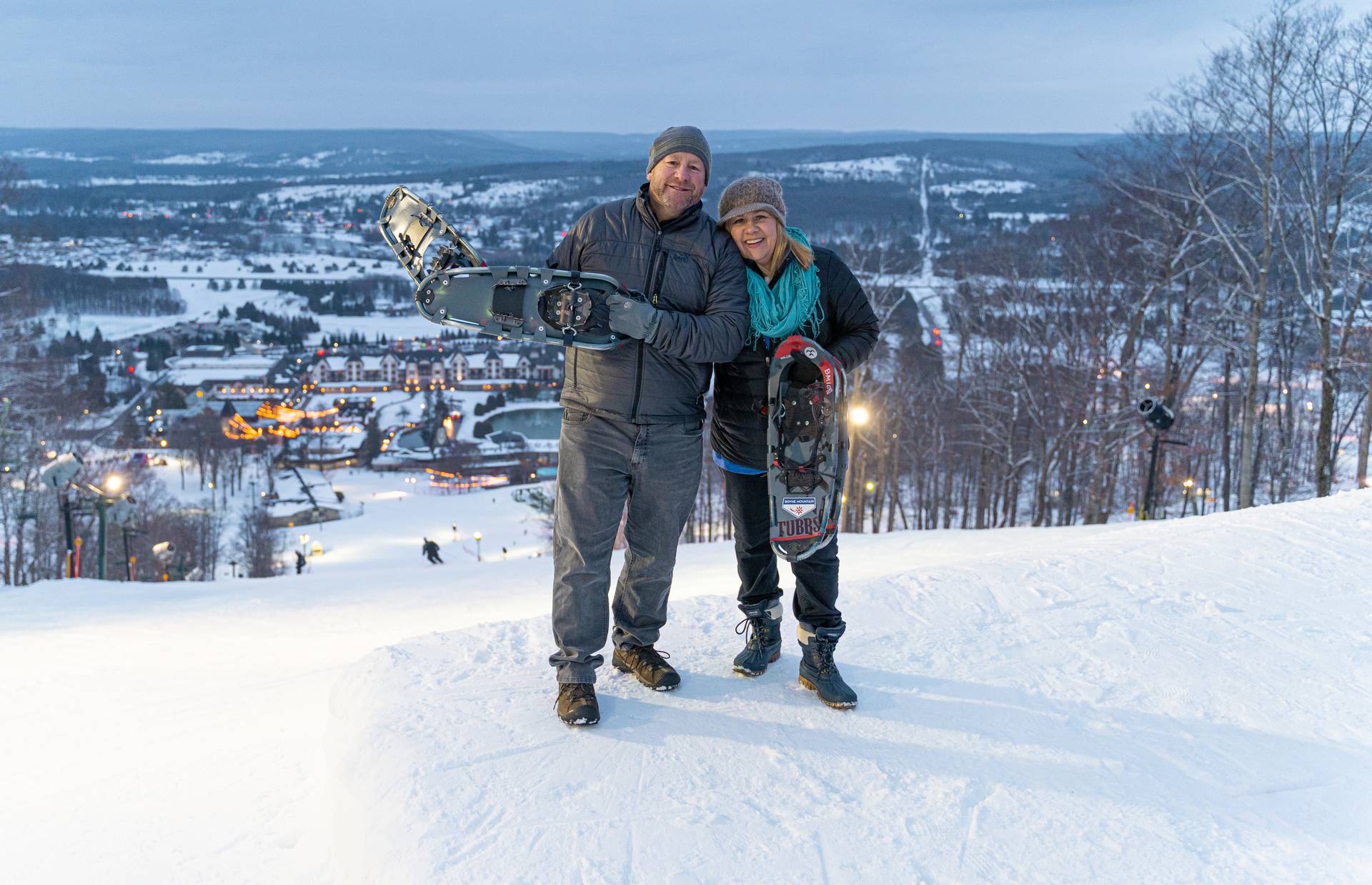 Couple at the top of Hemlock