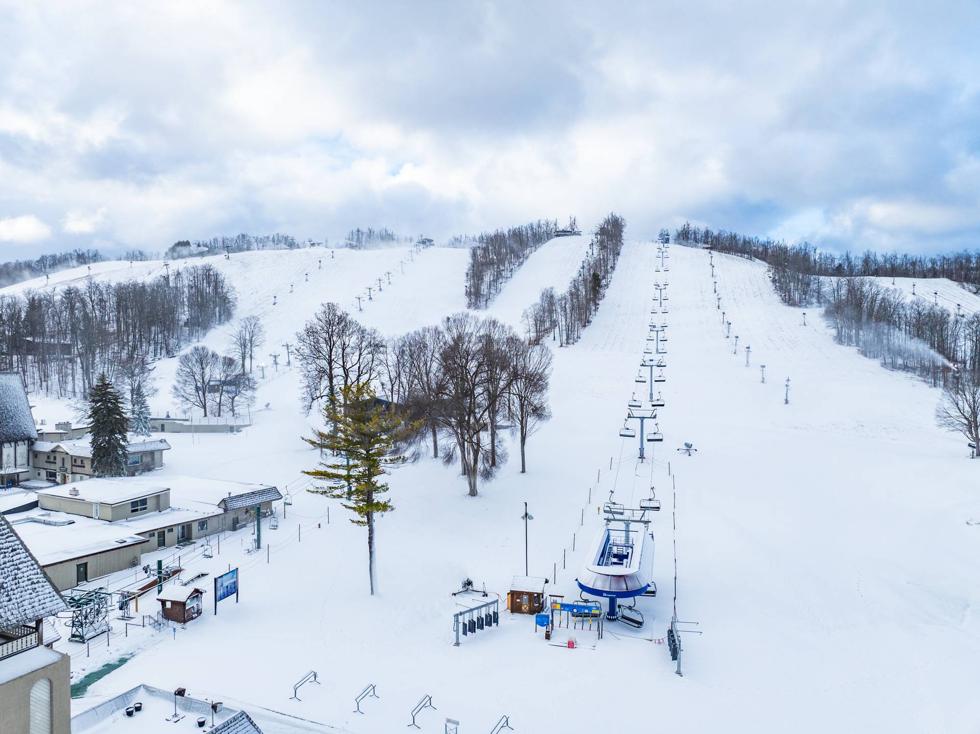 Snowmaking on Boyne Mountain