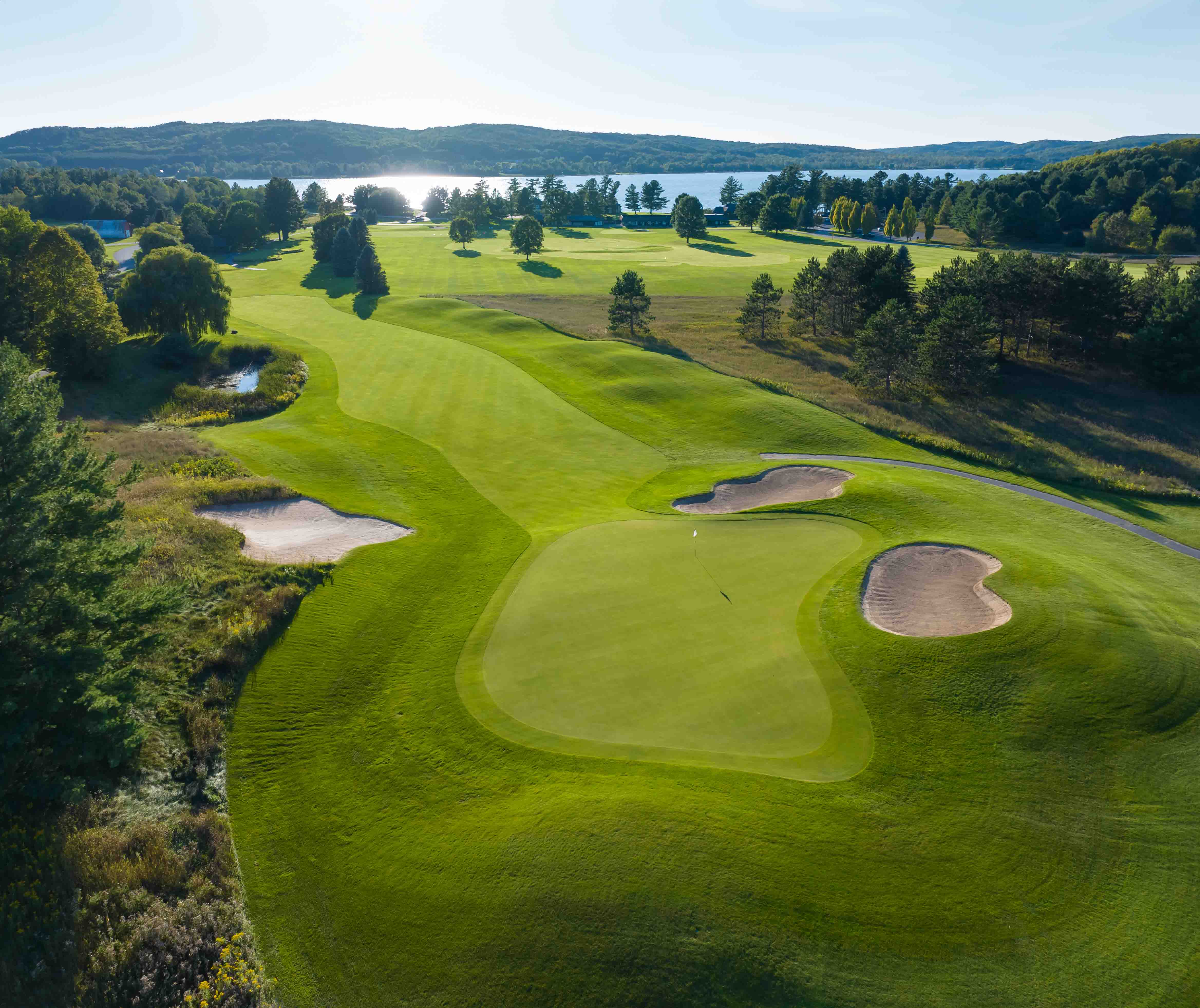Arial view of Monument Golf Course