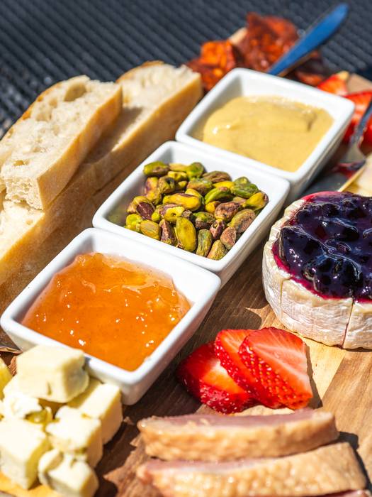 charcuterie at the Beach house