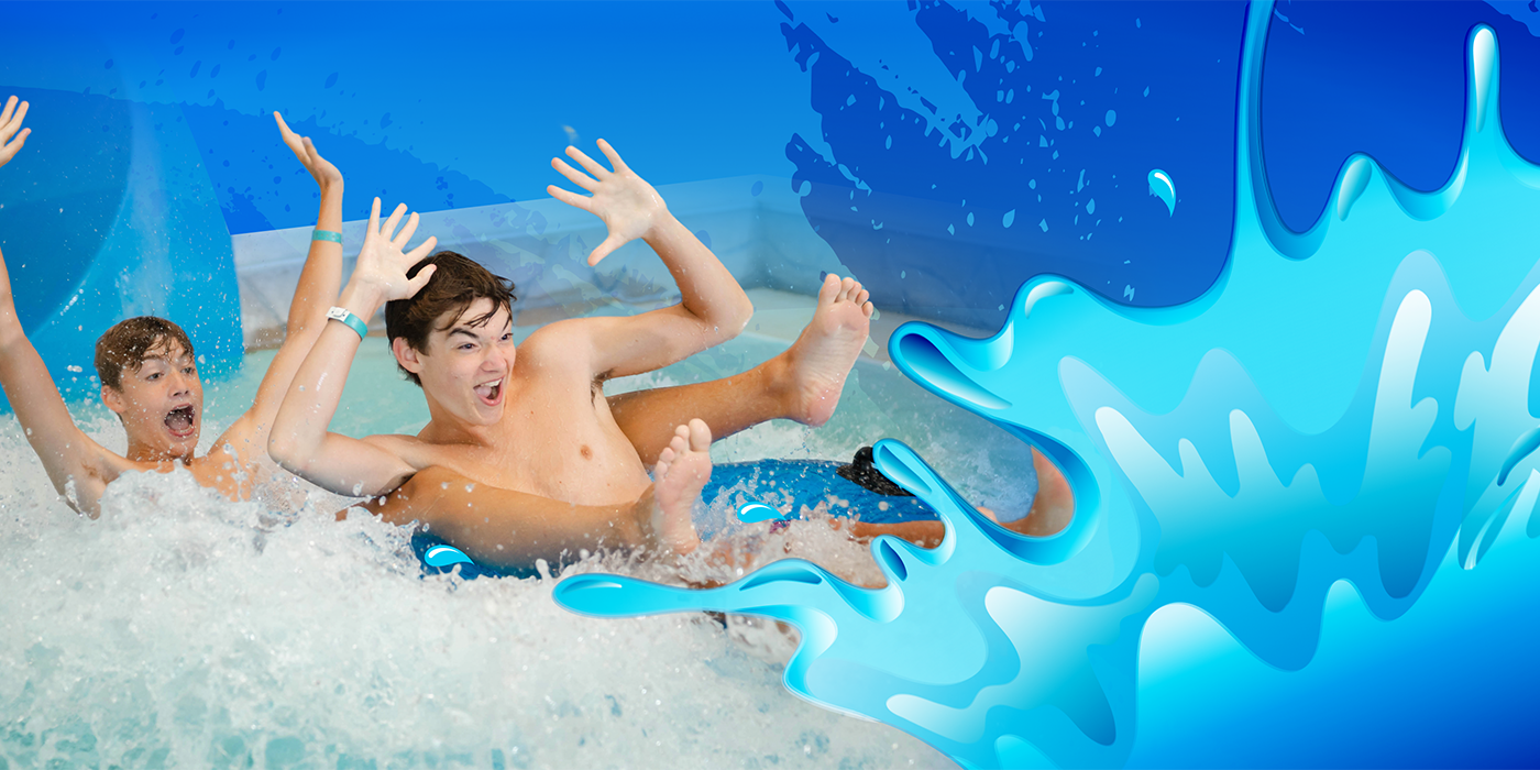 mom and daughter at waterpark