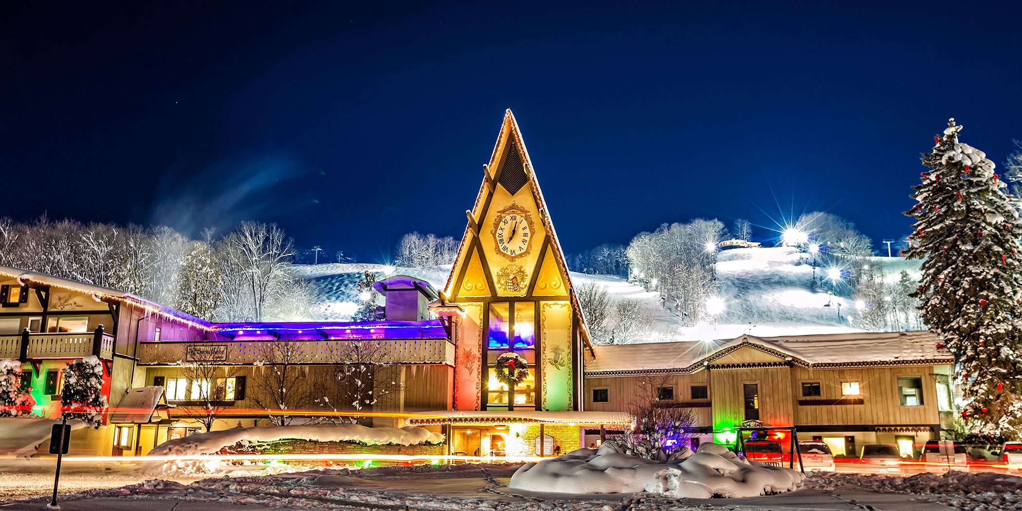 Clock Tower lodge during holidays
