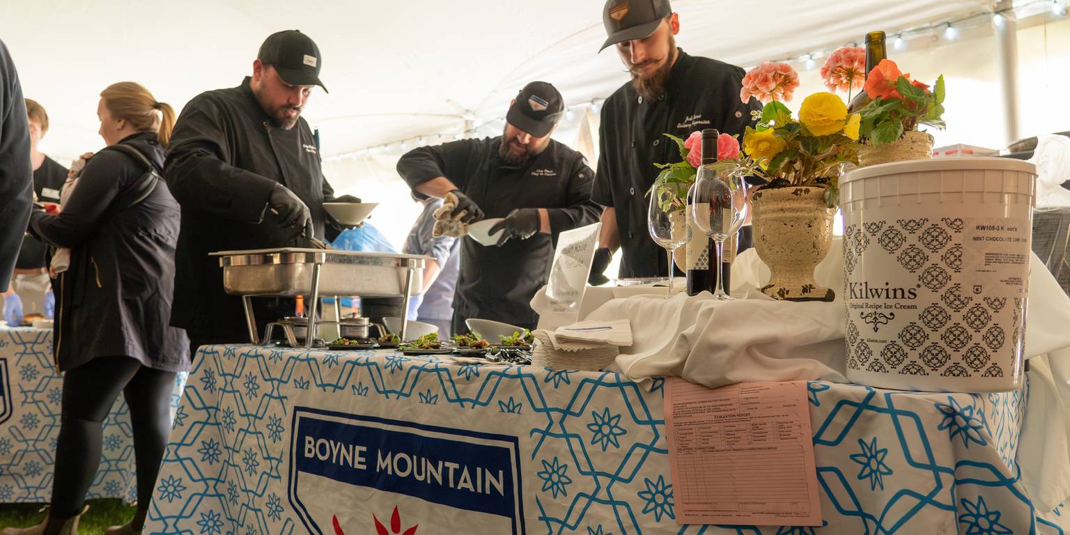 boyne mountain culinary teams at morel fest