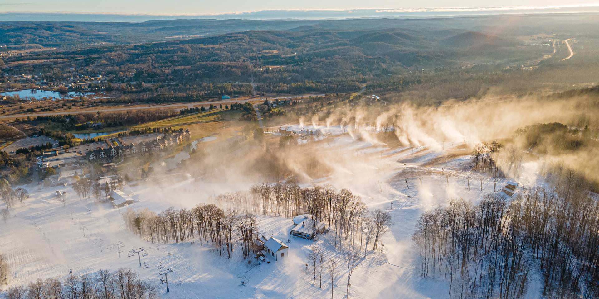 snowmaking beauty shot