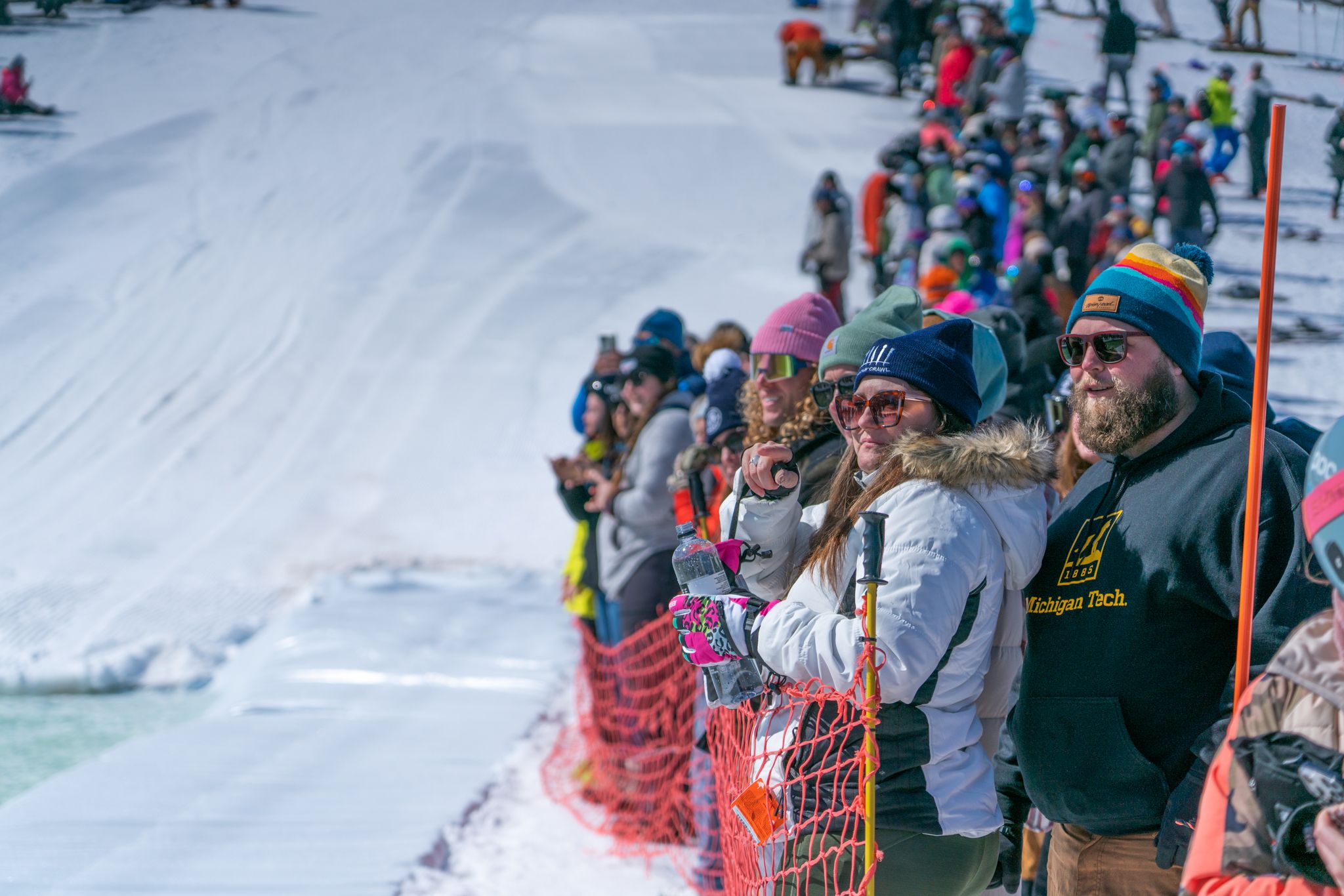 Spectators for the slush cup