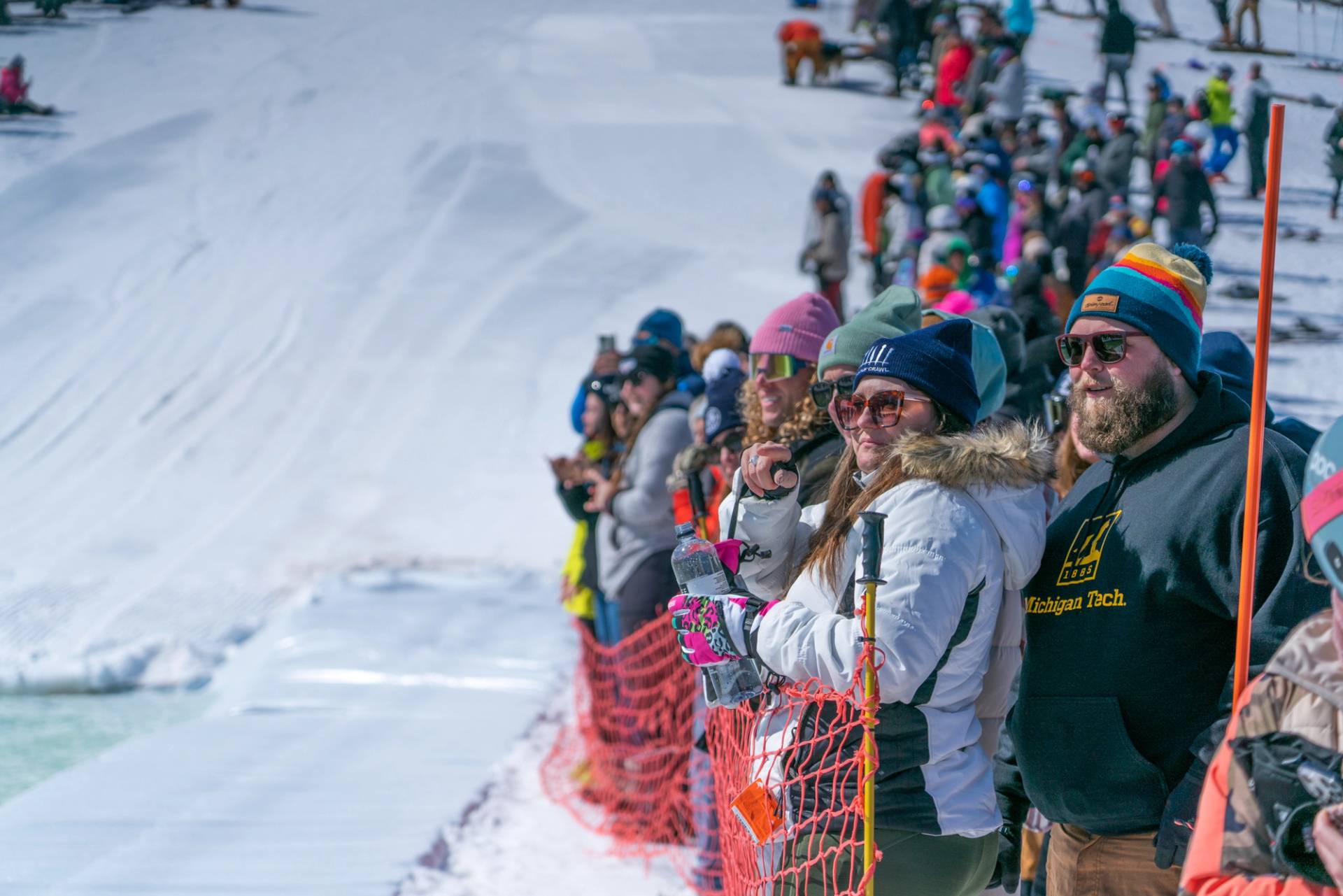 Spectators for the slush cup