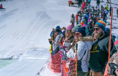Spectators for the slush cup