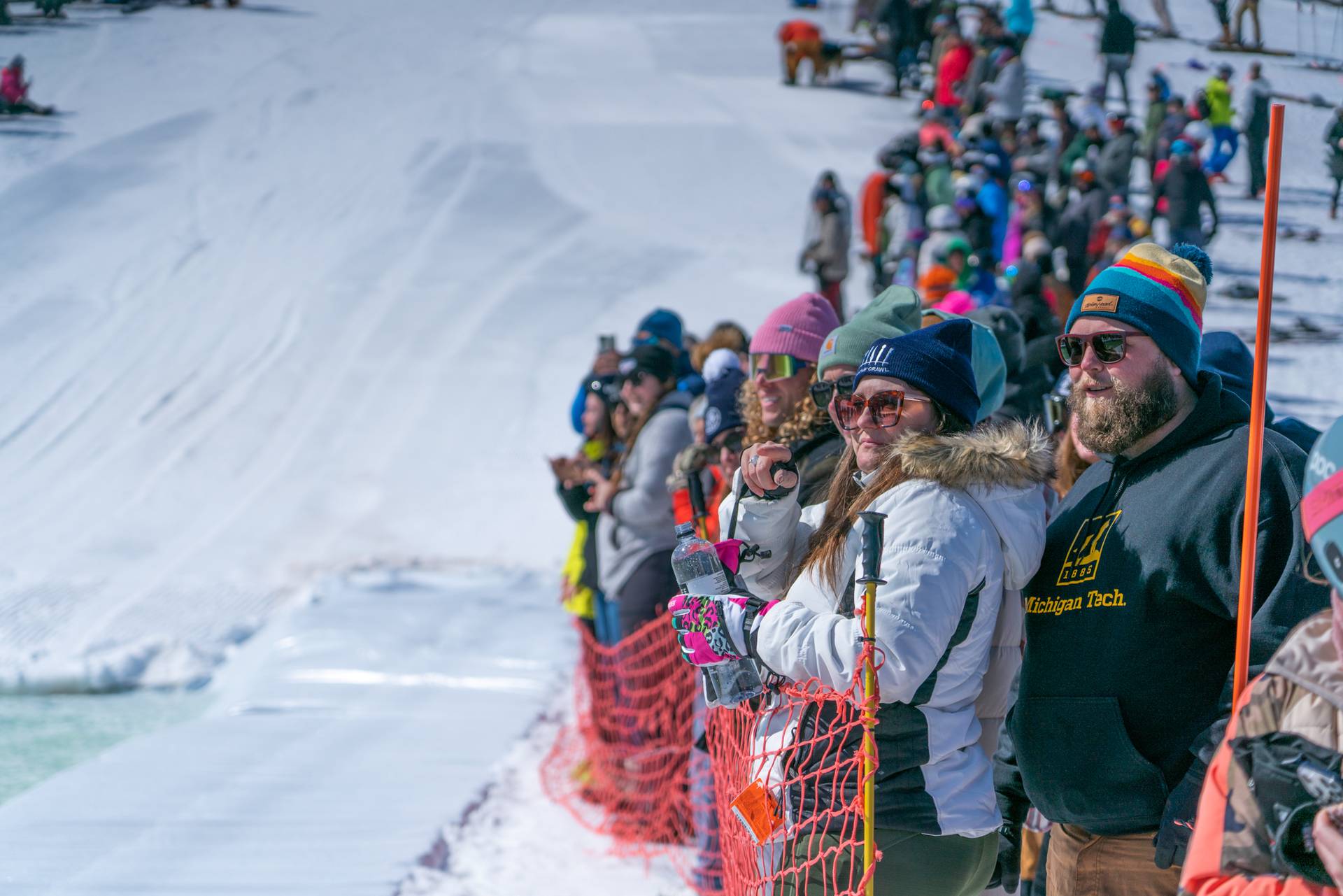 Spectators for the slush cup