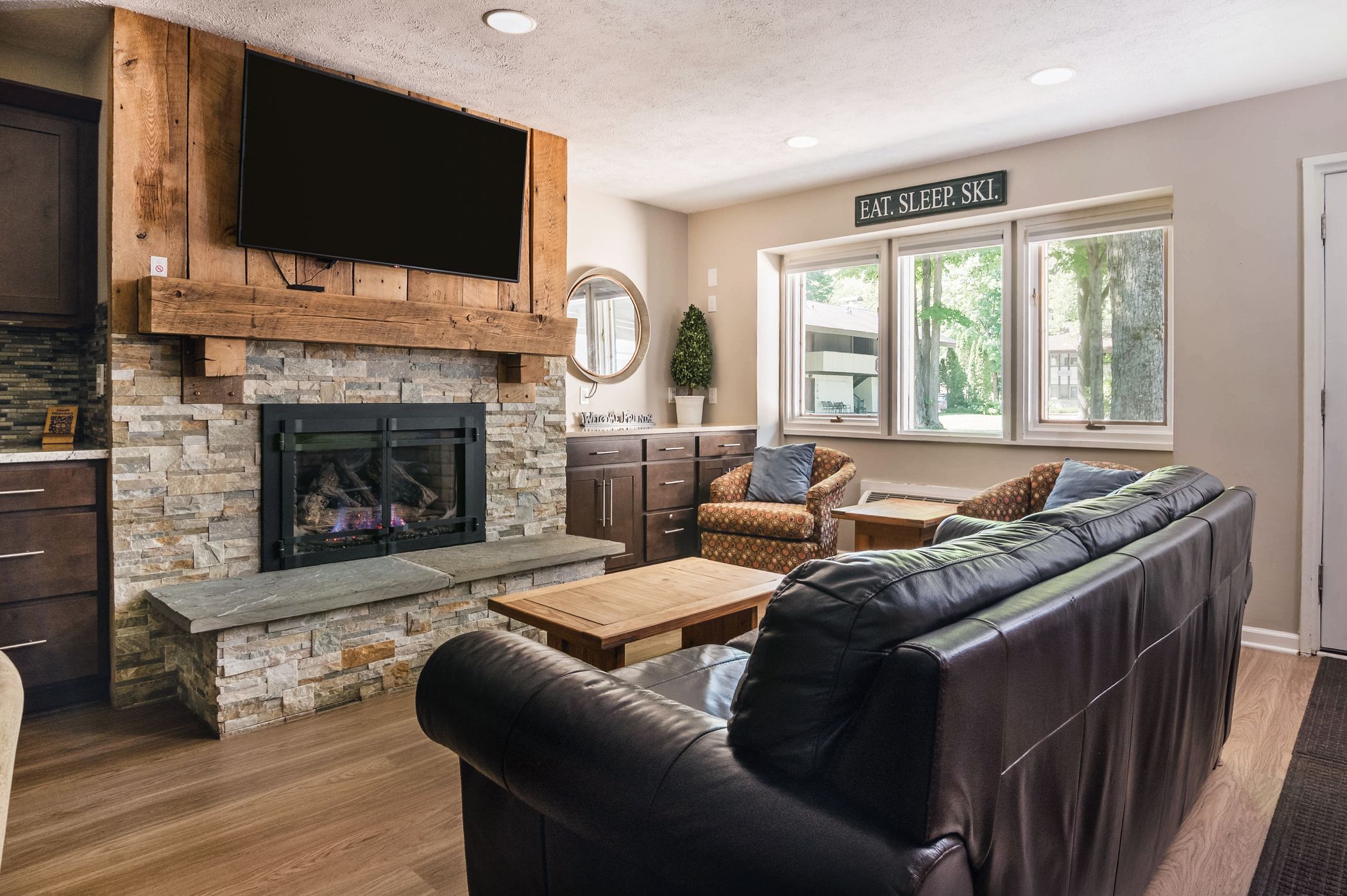 mountain villa living room