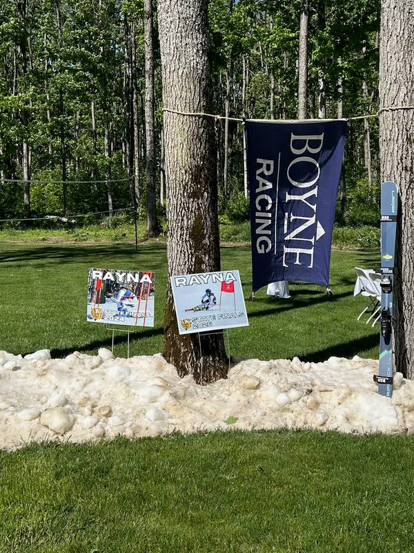 glacier snow at local graduation party
