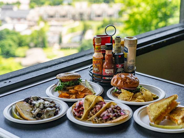 Food spread at The Eagles Nest