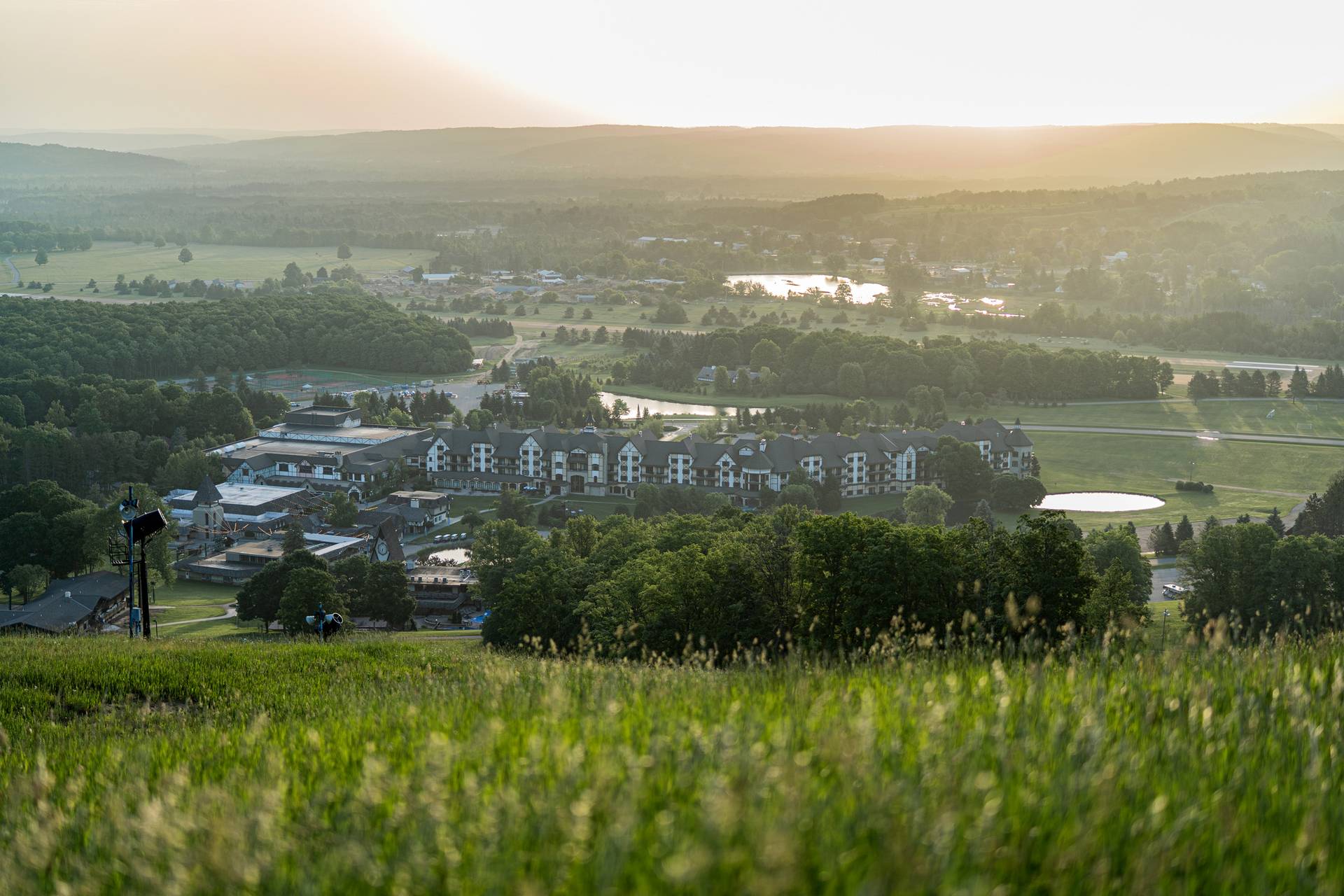 resort summer sunrise