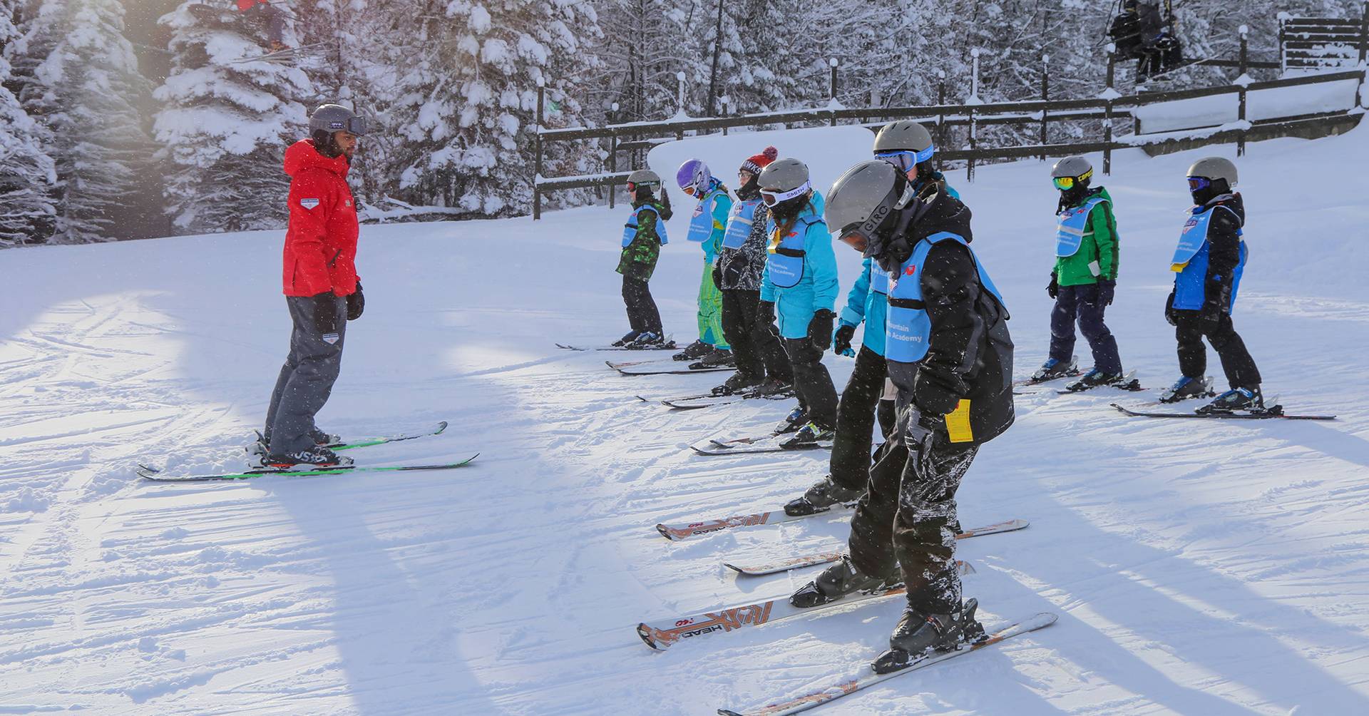 Instructor with a group lesson