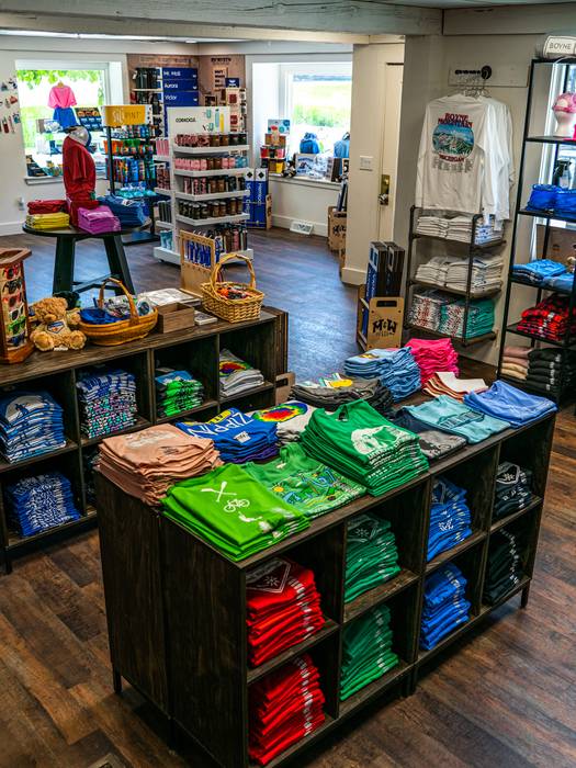 inside the logo shop at boyne mountain