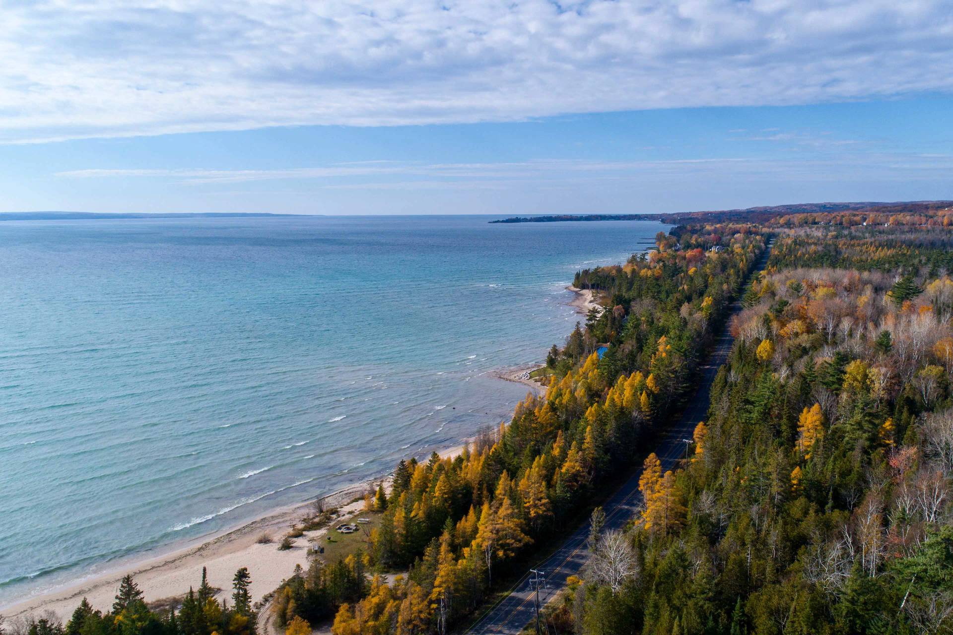 Harbor Springs Coast in the summer