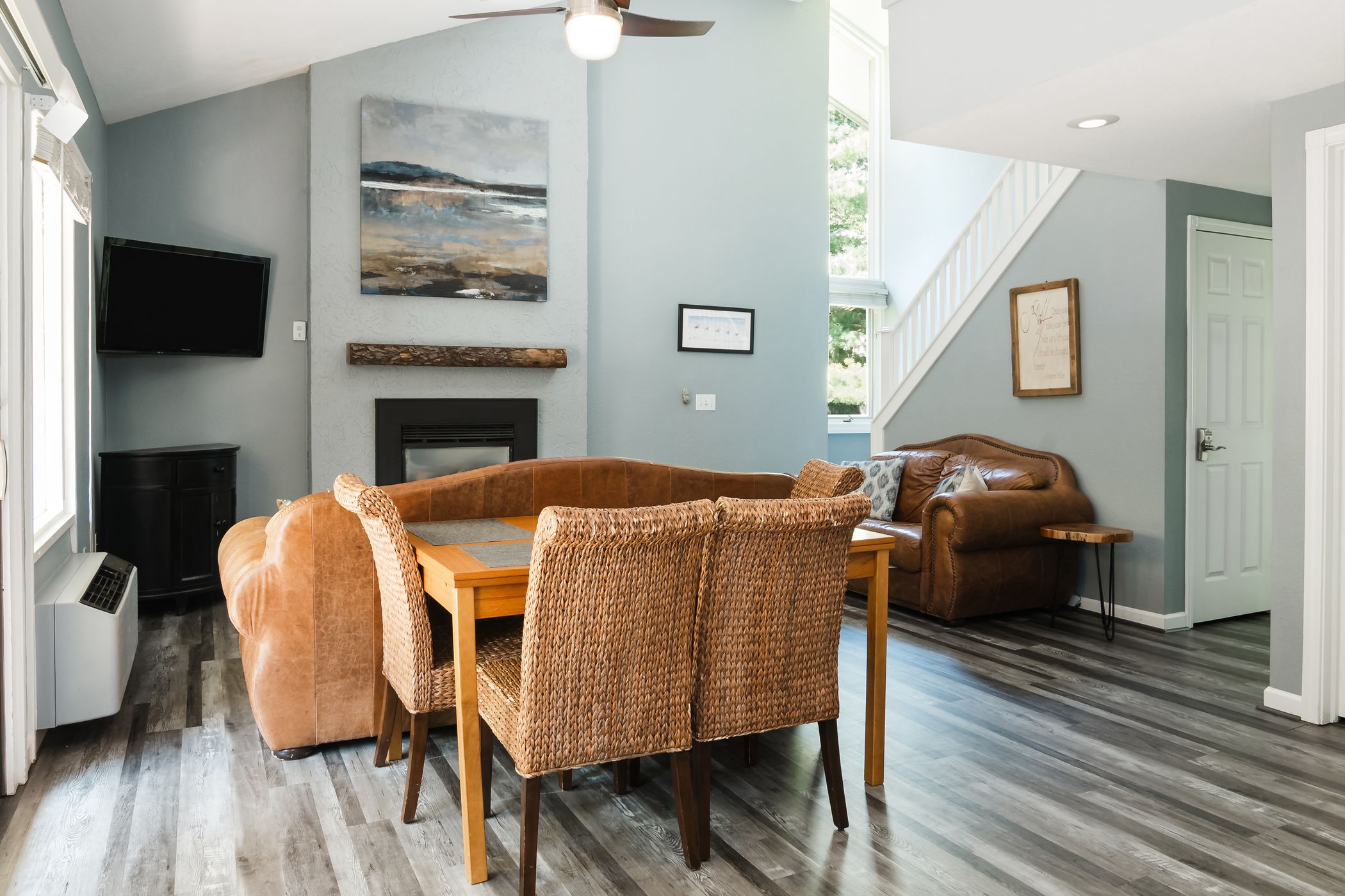 living area inside mountain villa