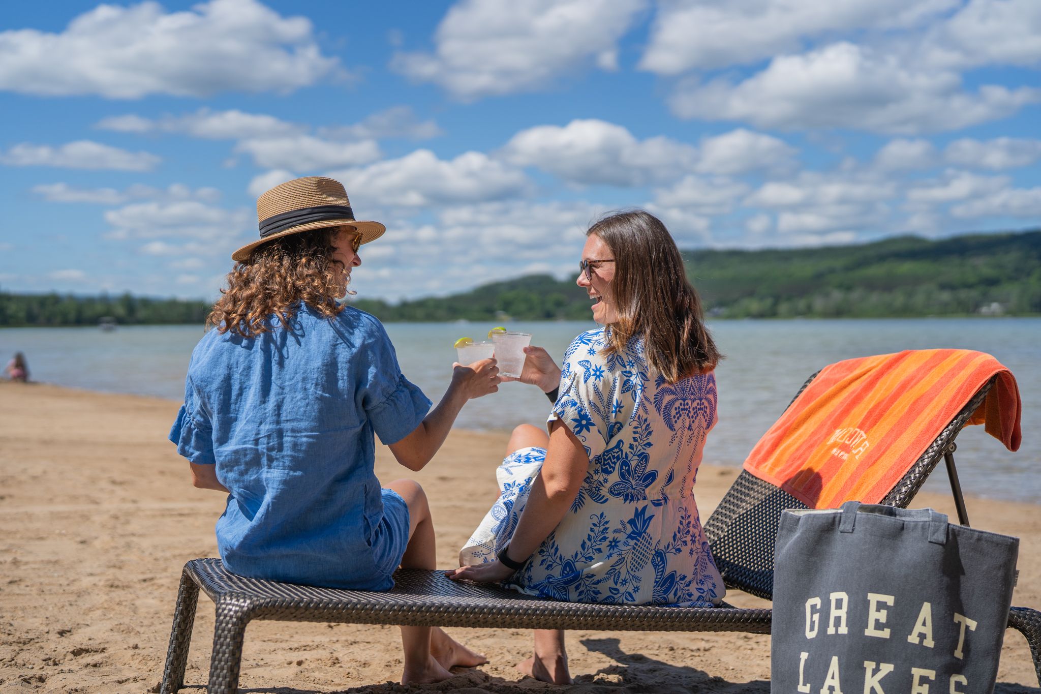 Aerial view of Deer Lake Beach