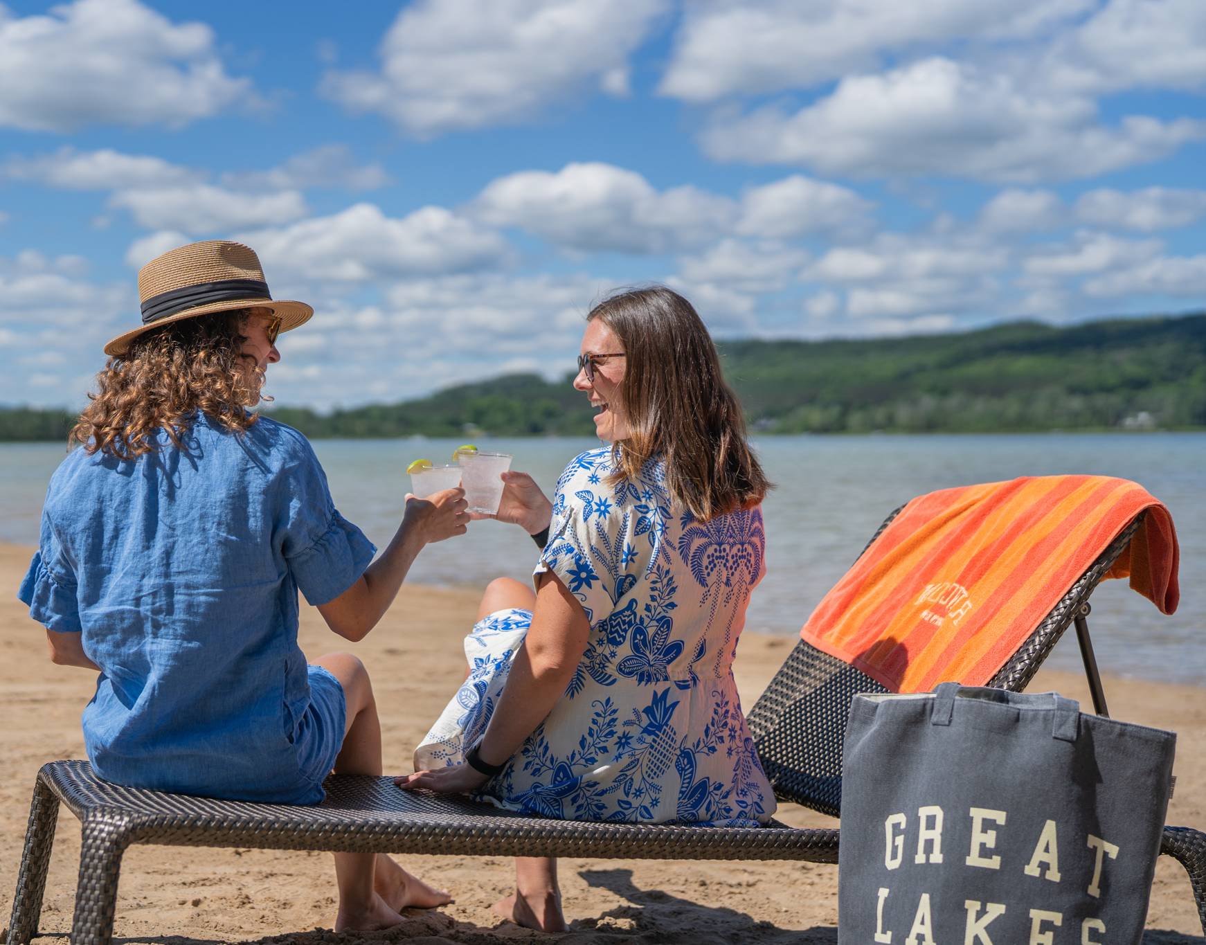 Aerial view of Deer Lake Beach