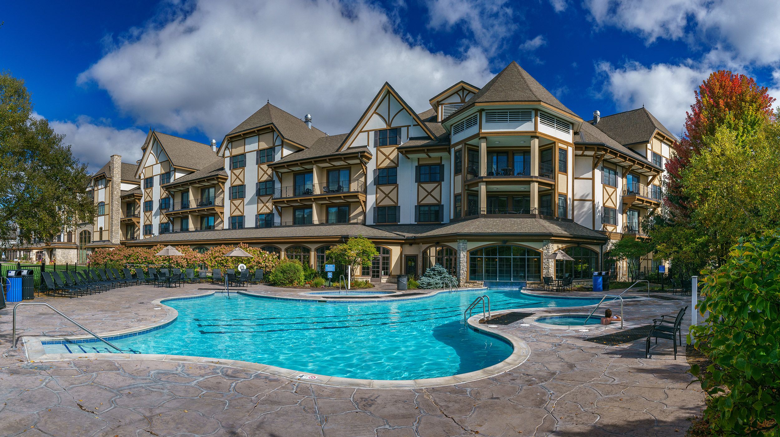 mountain grand lodge in the summer