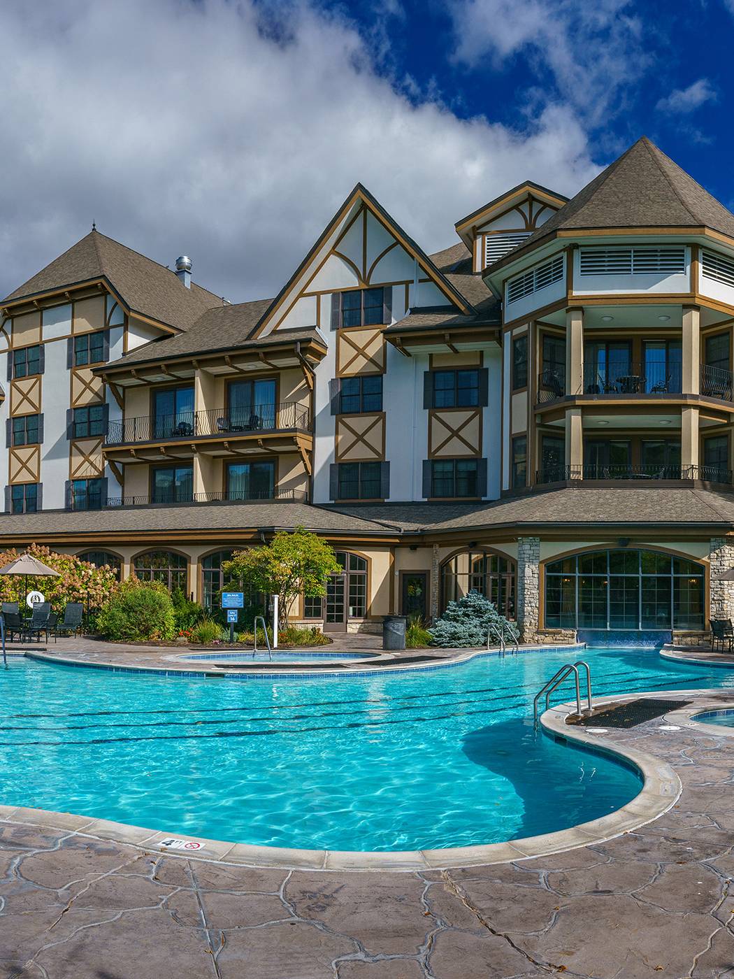 mountain grand lodge in the summer