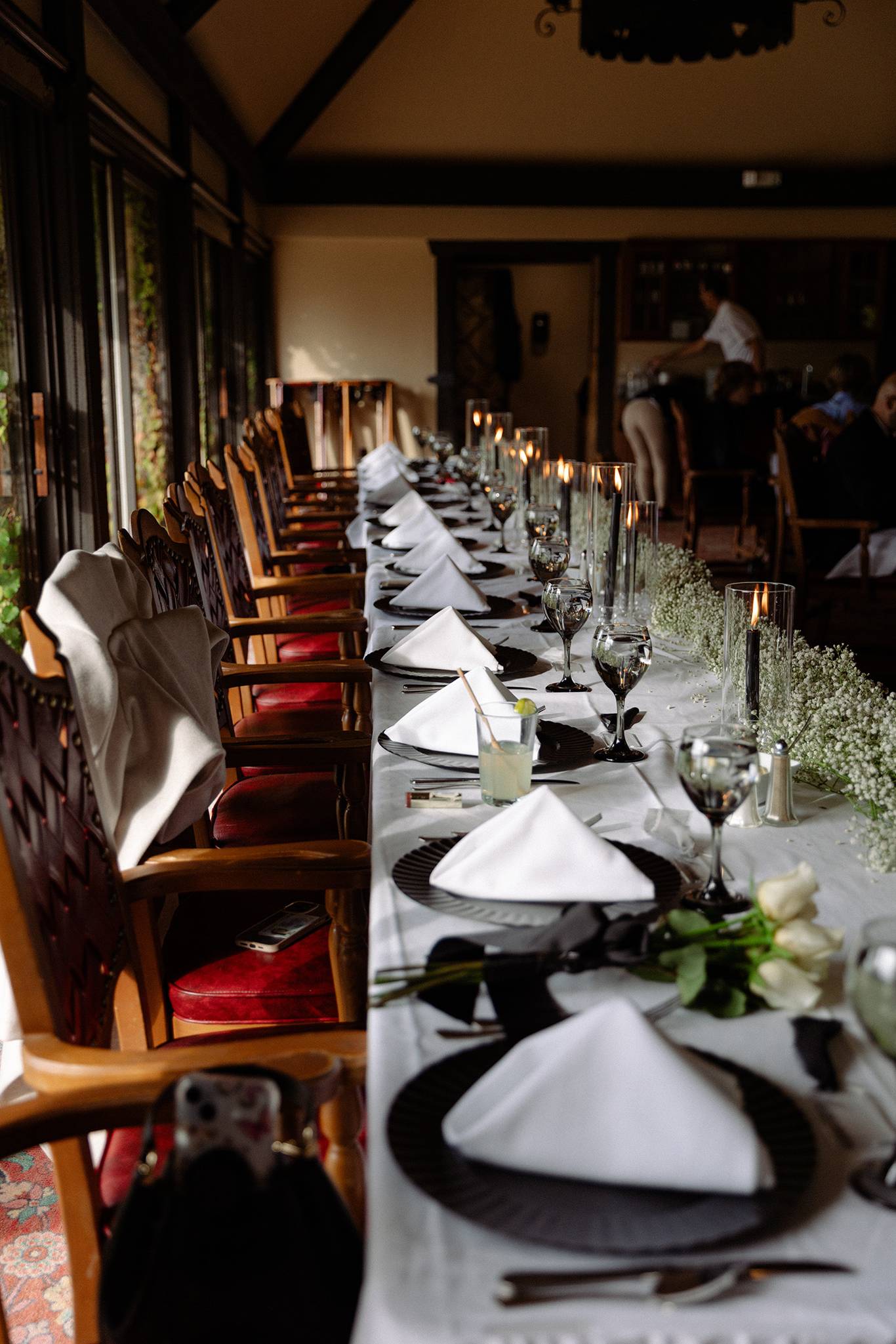 beach house wedding tables