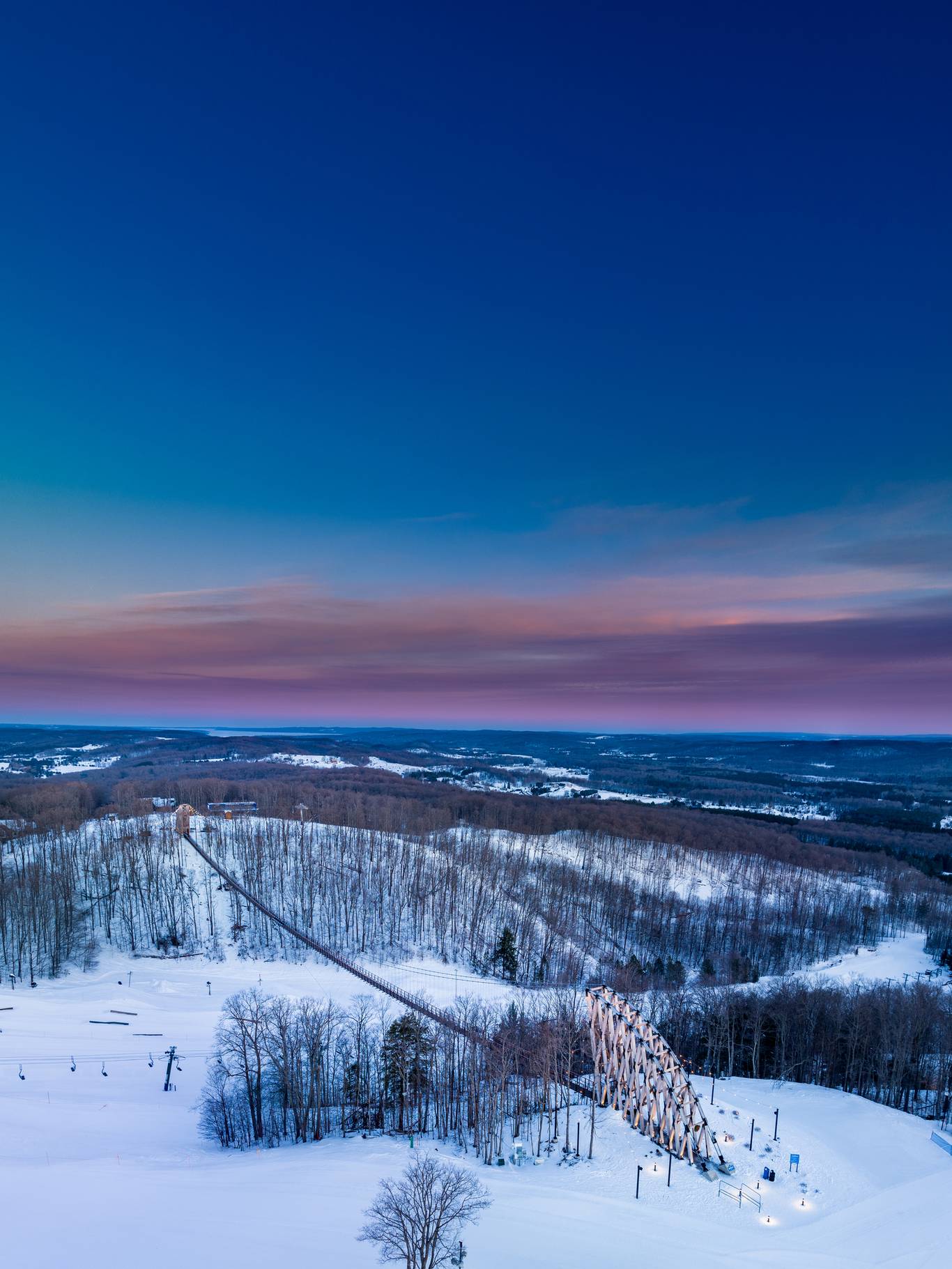 View of SkyBridge Michigan at Boyne Mountain
