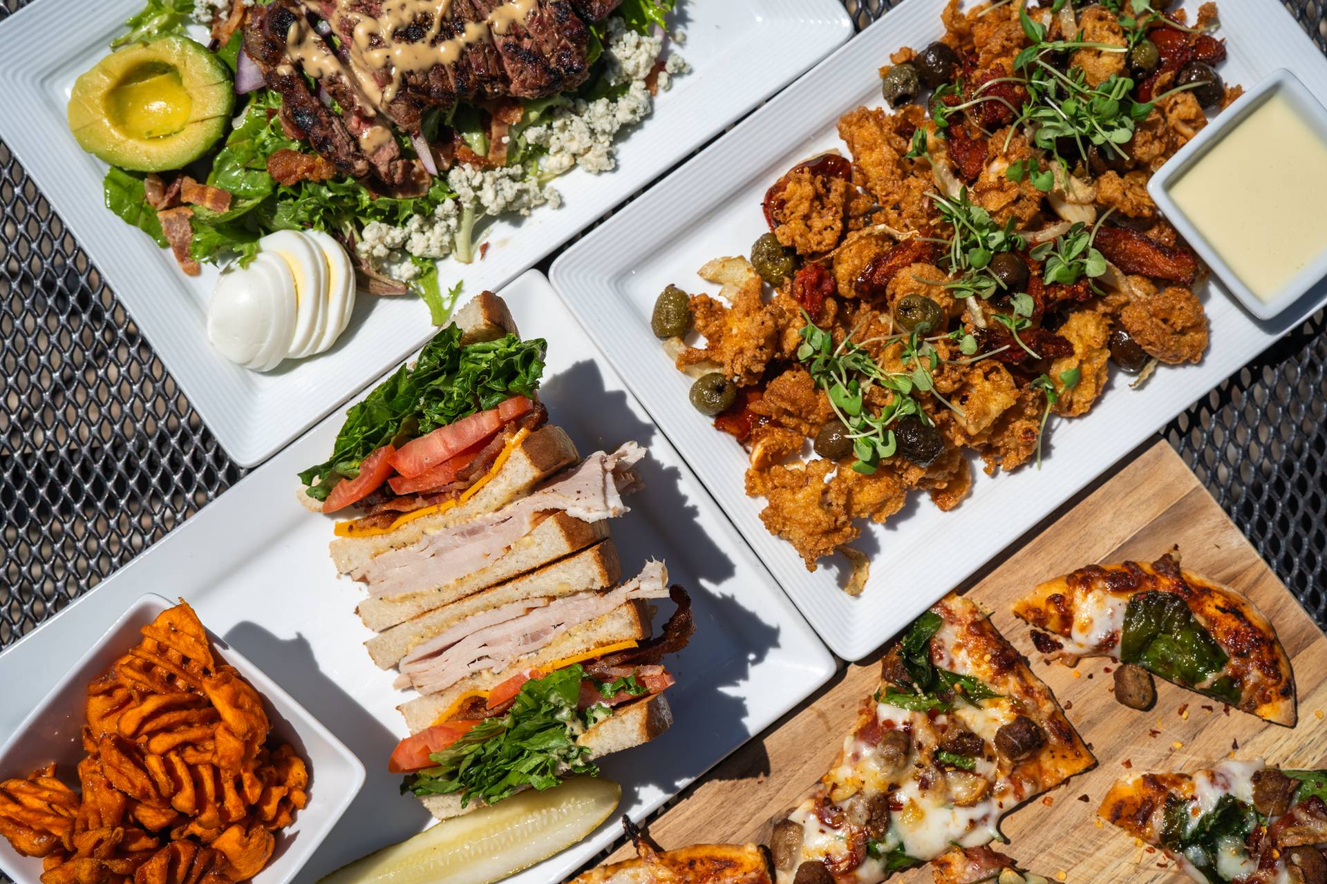 Menu items at The Beach House Restaurant