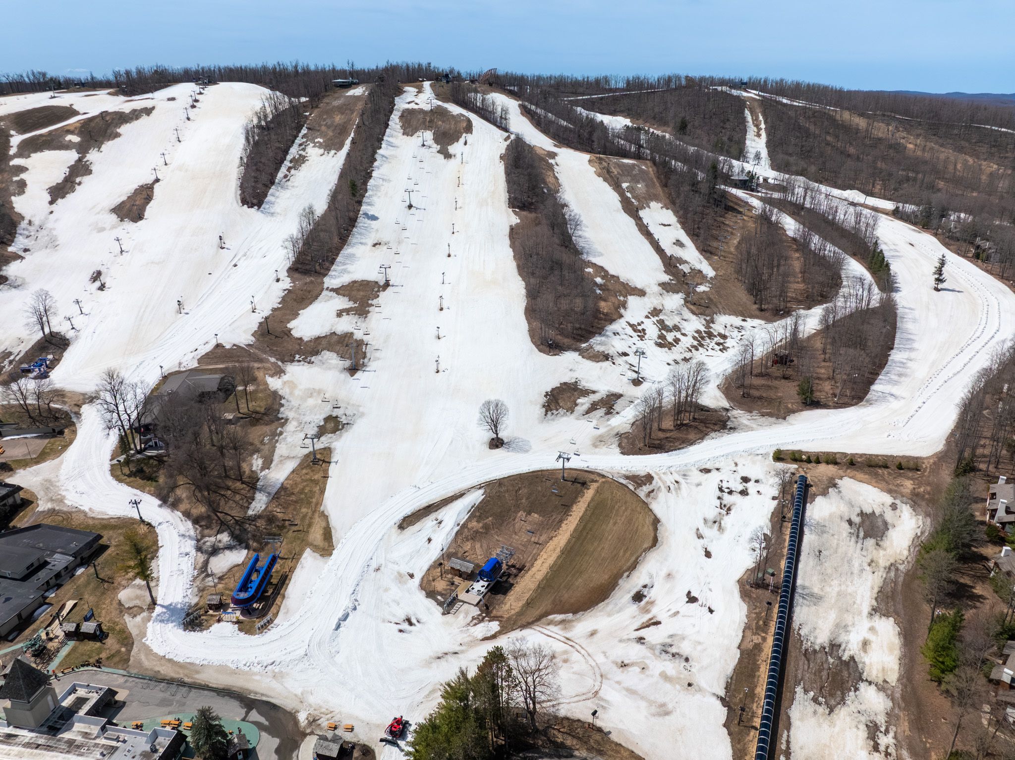 Panorama of ski hill
