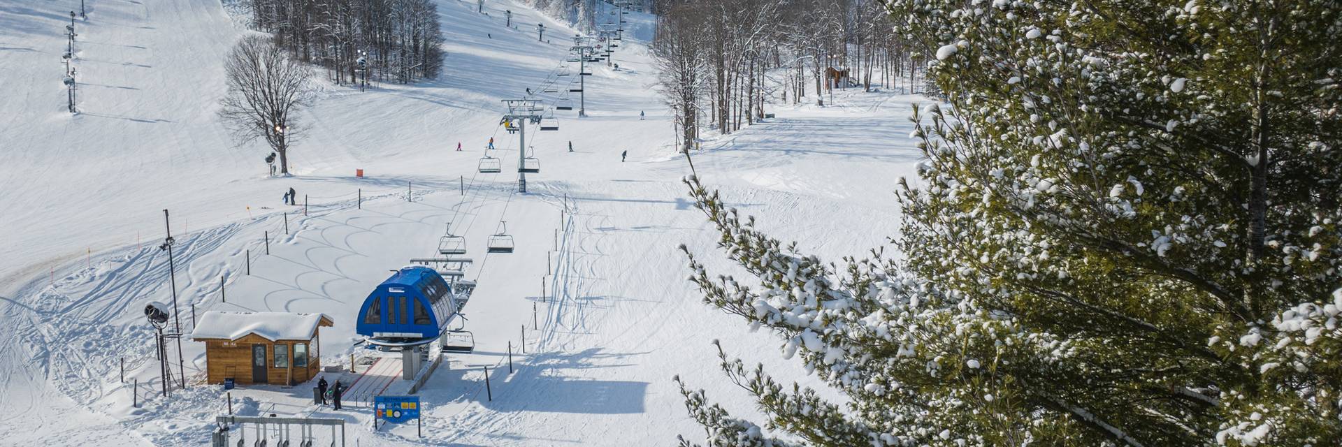 Boyneland chairlift in winter