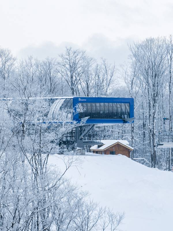 top of Disciples 8 Chairlift in the snow