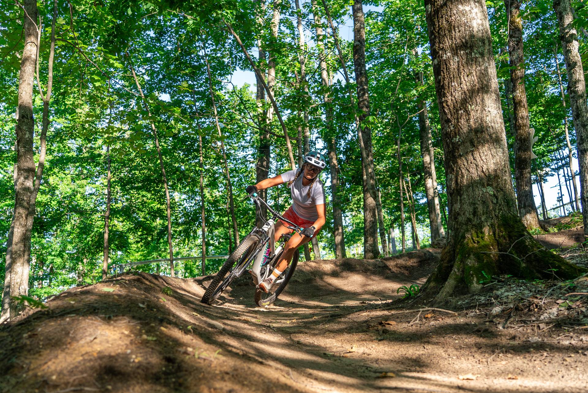 berms on downhill trails