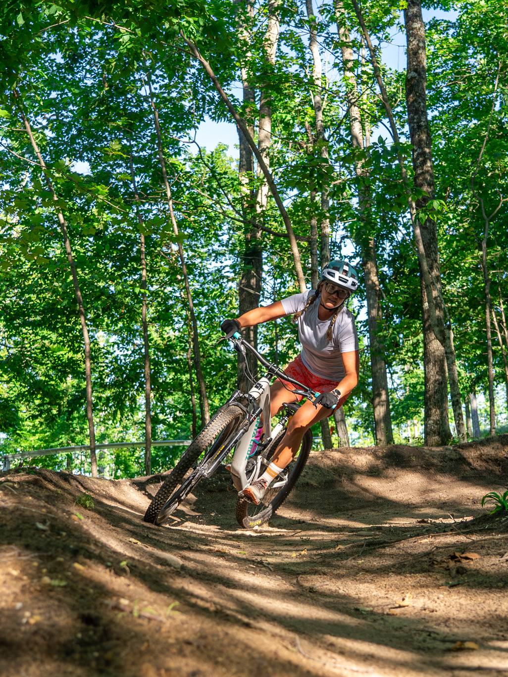 berms on downhill trails