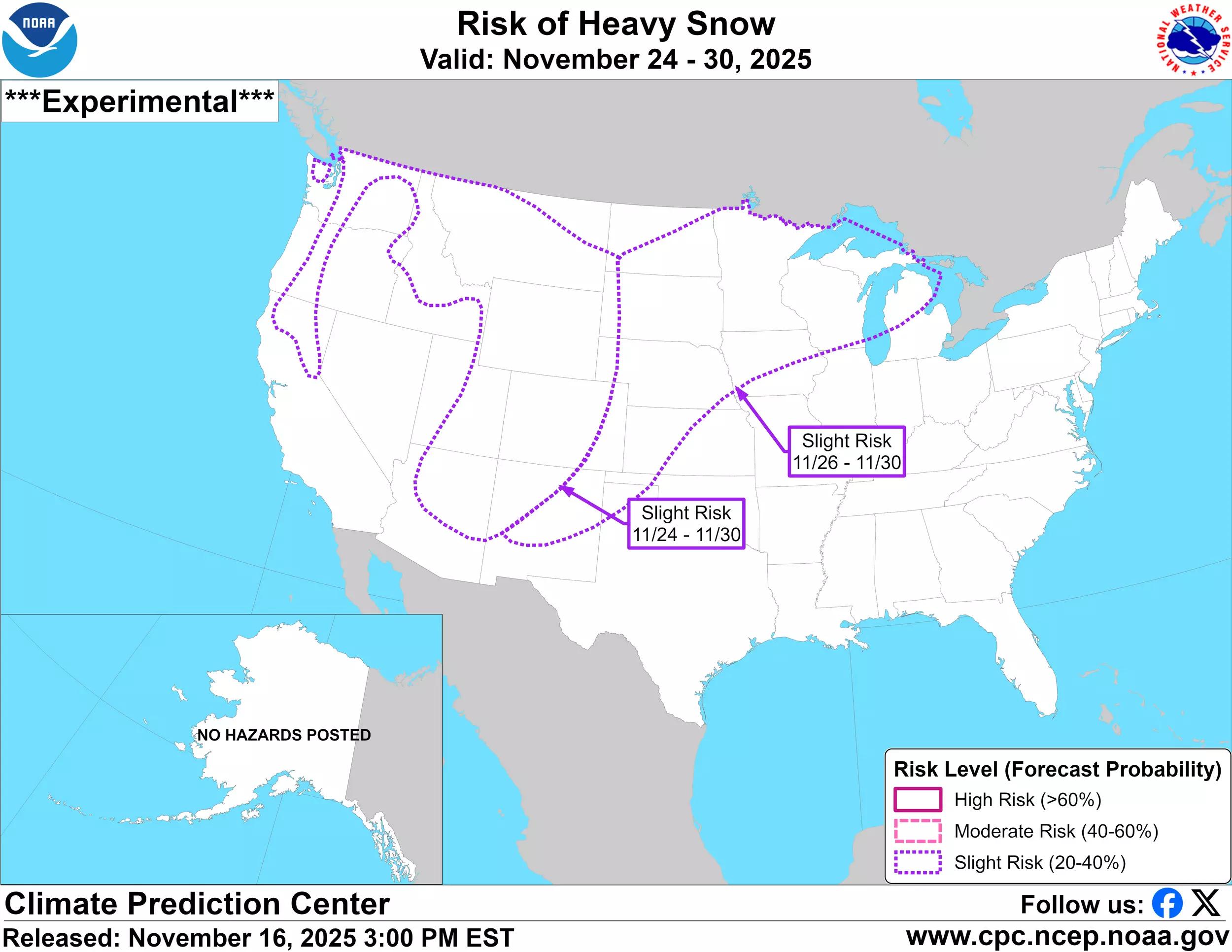 NOAA Snow Risk