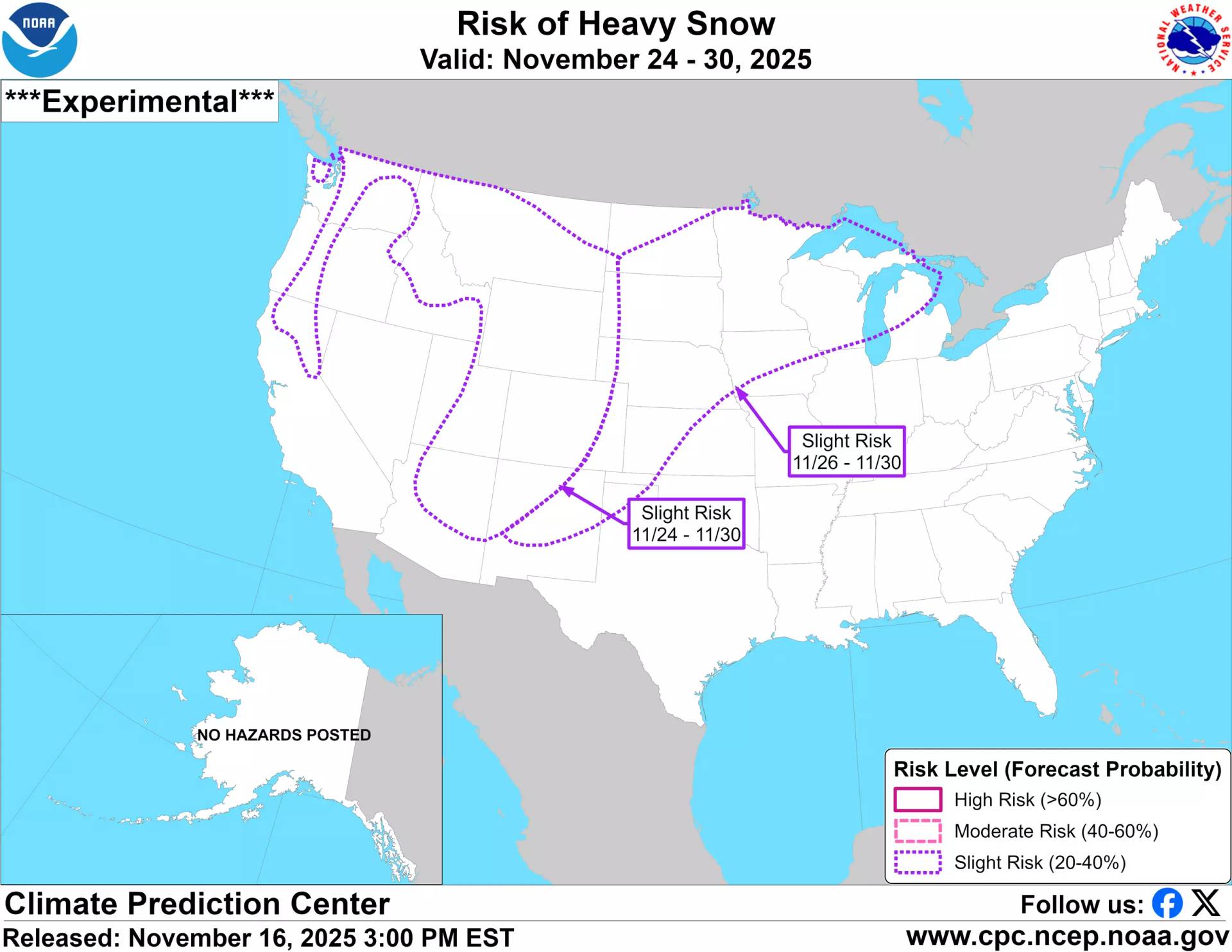 NOAA Snow Risk