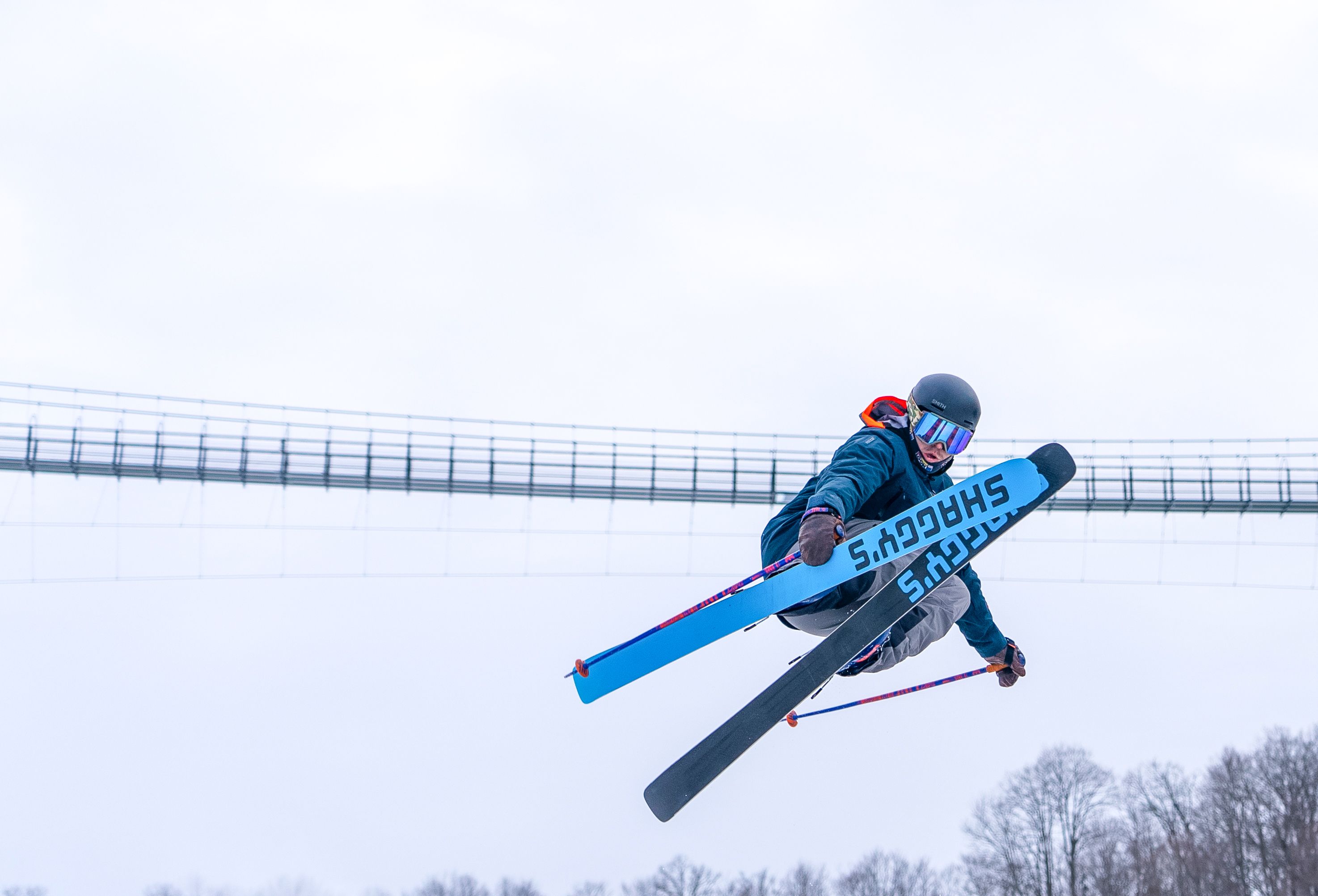 guy hitting terrain park feature
