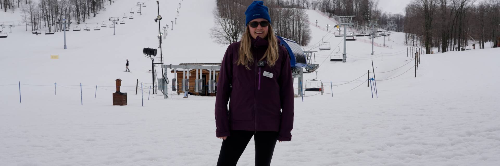 Woman standing in front of Mountain