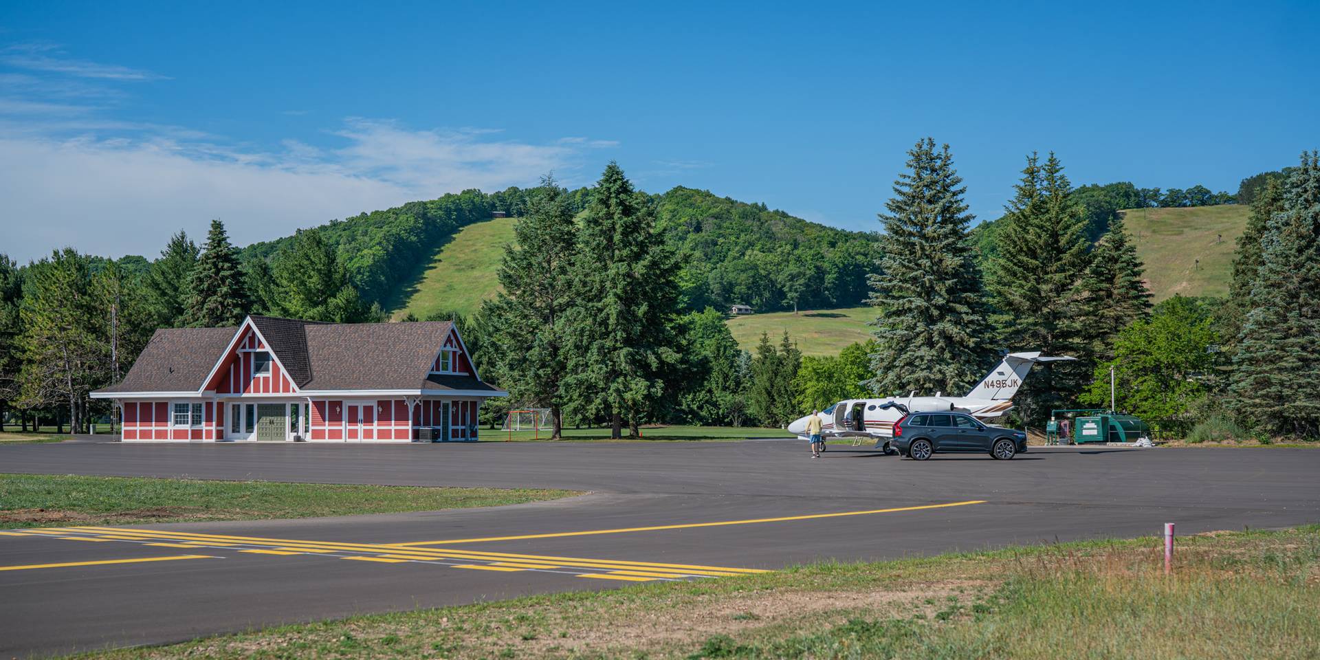 Photo of resort airport in the winter