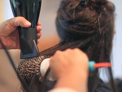 Hair blow out at The Spa