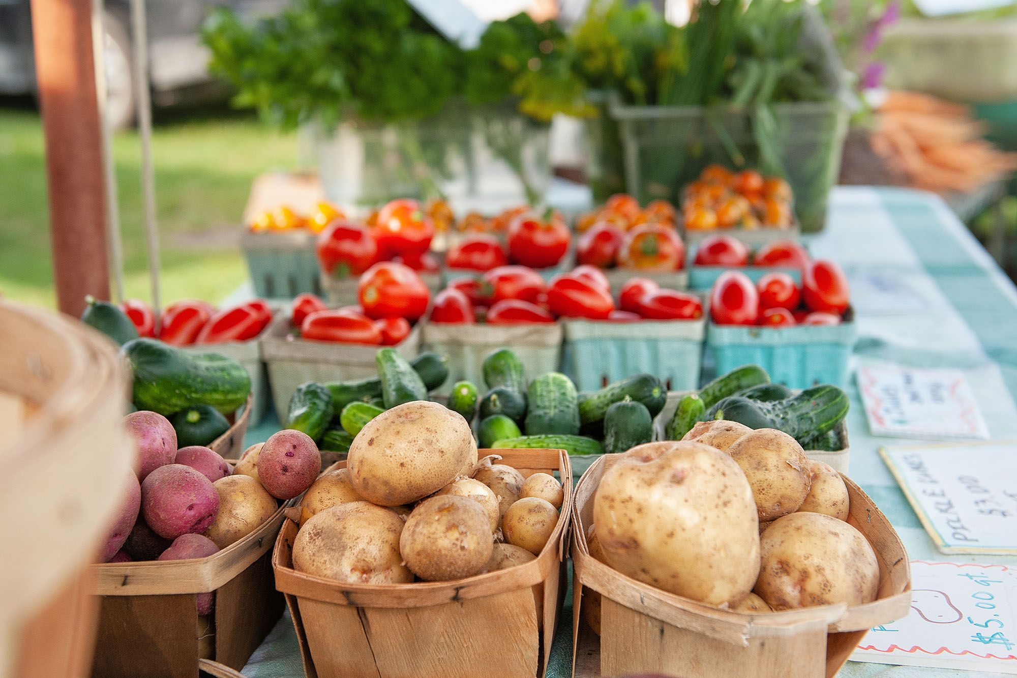 Vegetables at local farm market.