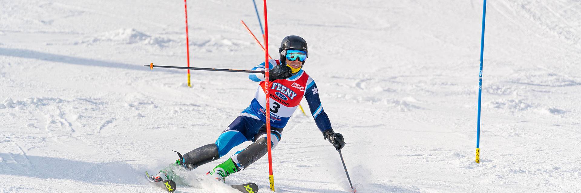Racer on Boyne Mountain slopes