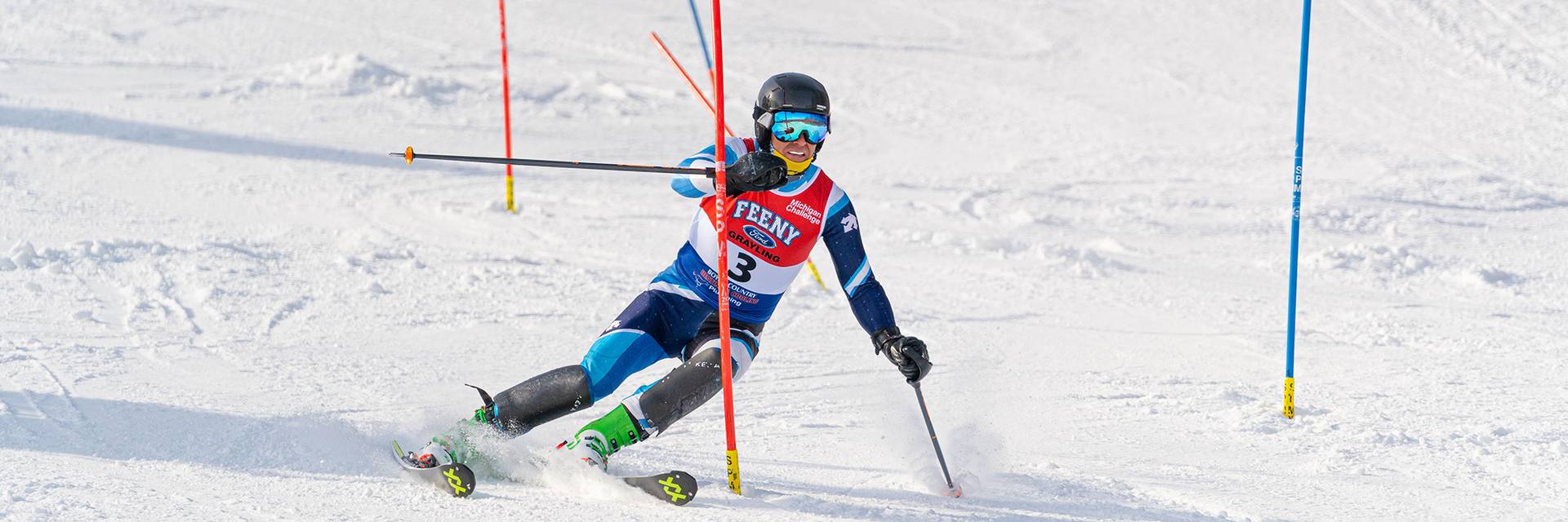 Racer on Boyne Mountain slopes