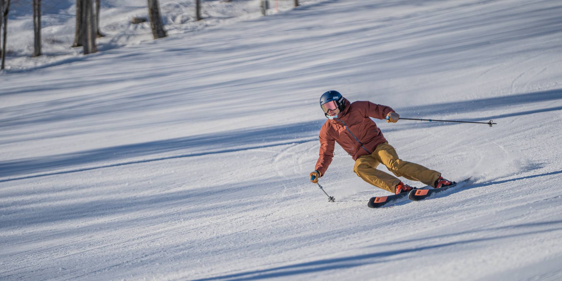 Guy Skiing down the hill