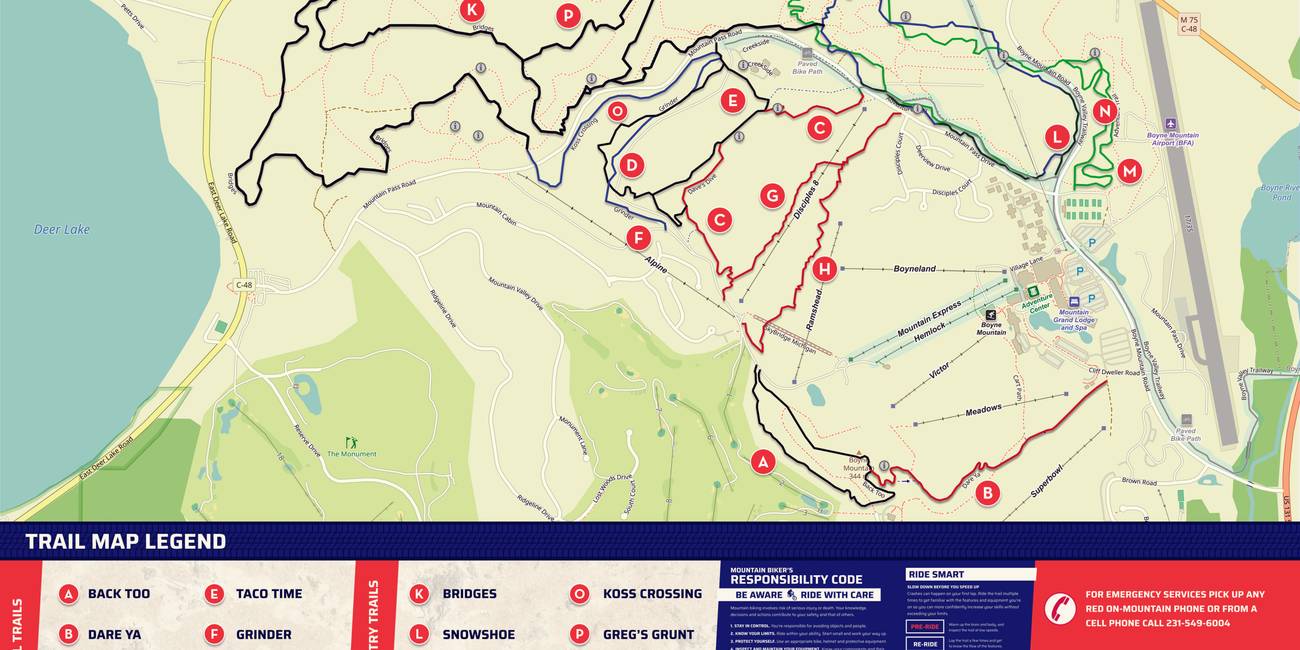 Mountain Bike Trail Map