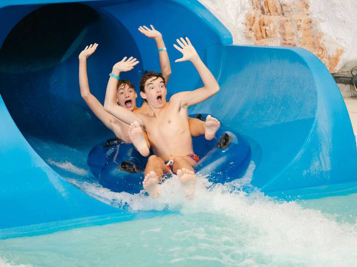 double tube coming out of vertigo slide