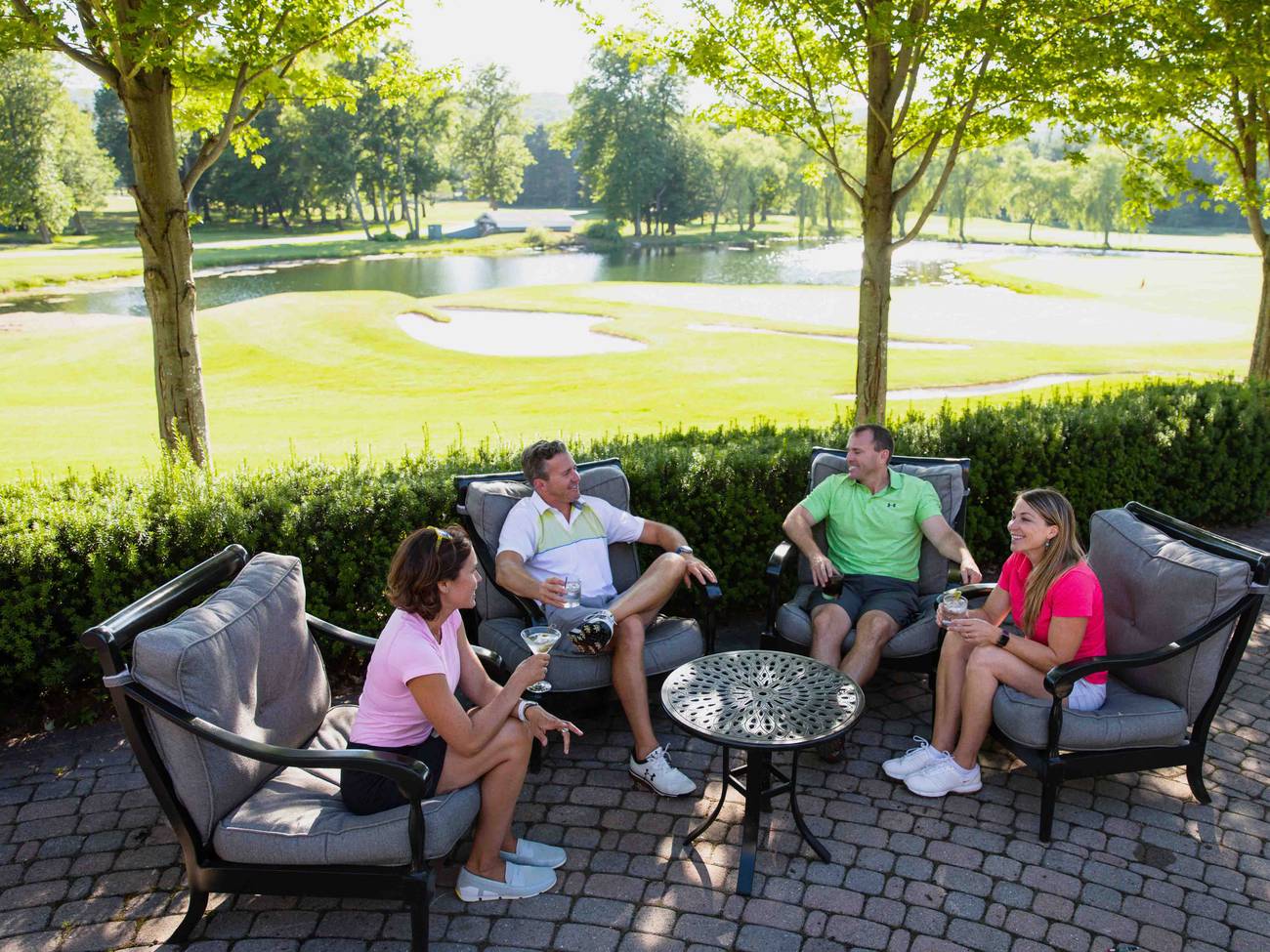 Couples on Ross Patio
