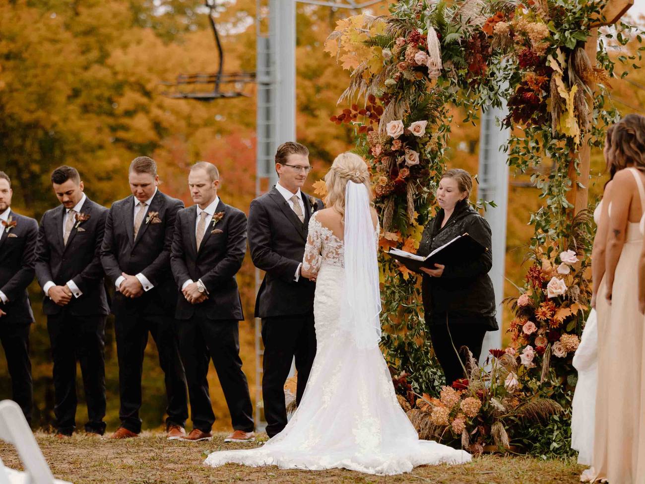 Fall Wedding Ceremony