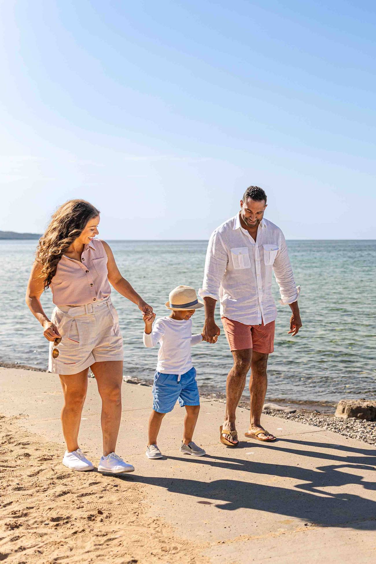 Family on Beach