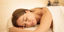 Woman relaxes, The Spa at Inn at Bay Harbor