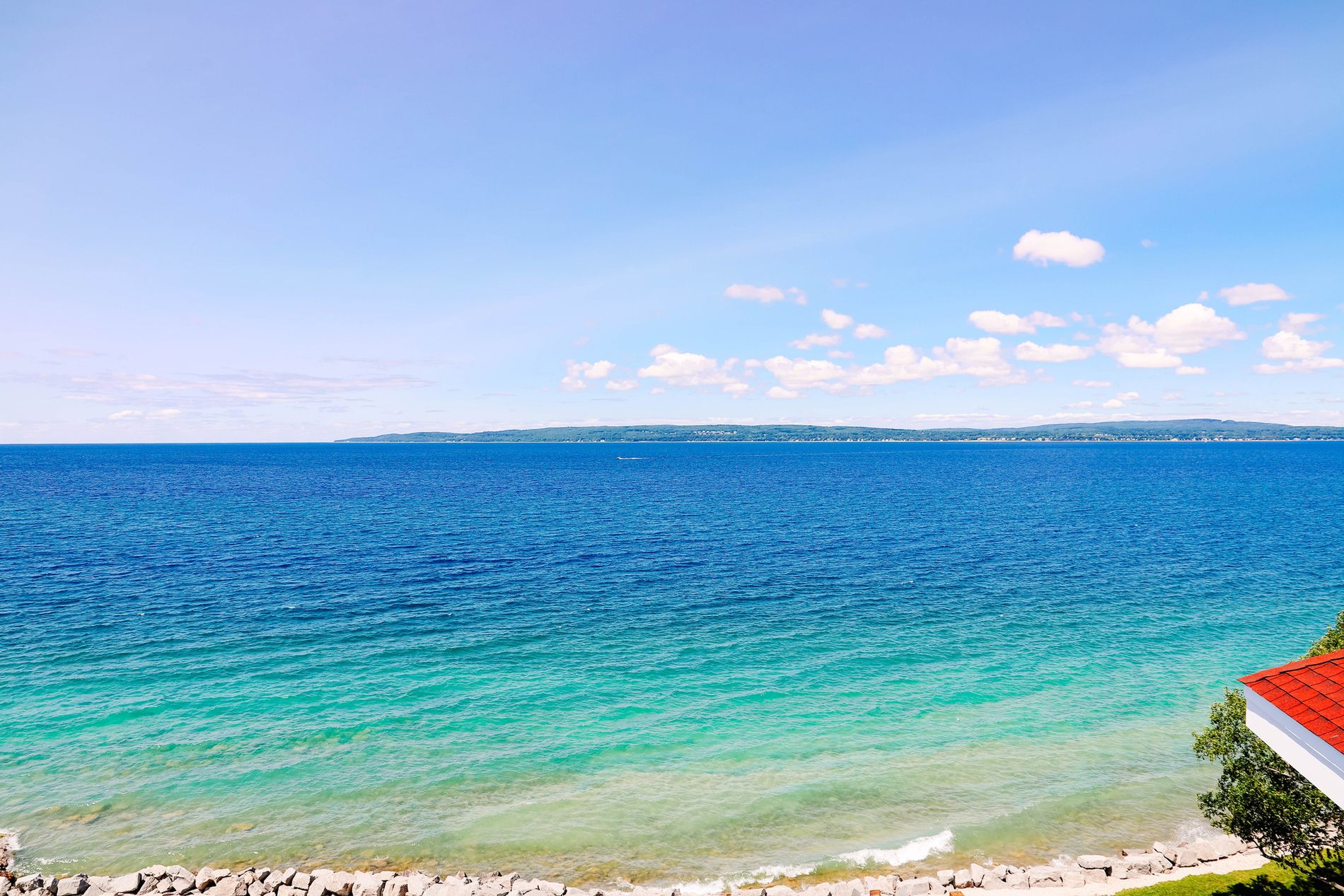 Stunning blue waters of Lake Michigan